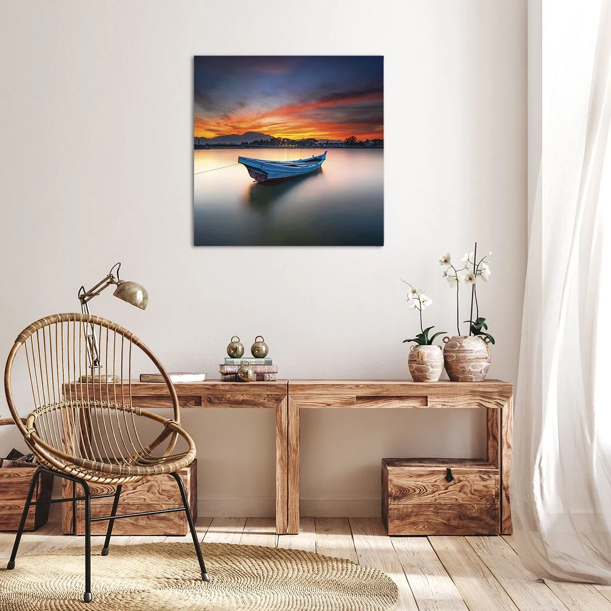 Obraz na plátně - Blíží se dobrá noc - 70x70 cm