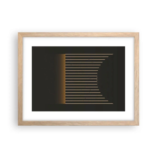 Plakát v rámu světlý dub - Prozkoumat temnotu - 40x30 cm