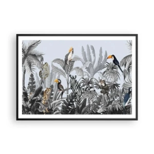 Plakát v černém rámu - Africká pohádka - 100x70 cm