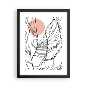 Plakát v černém rámu - V síti větviček - 30x40 cm