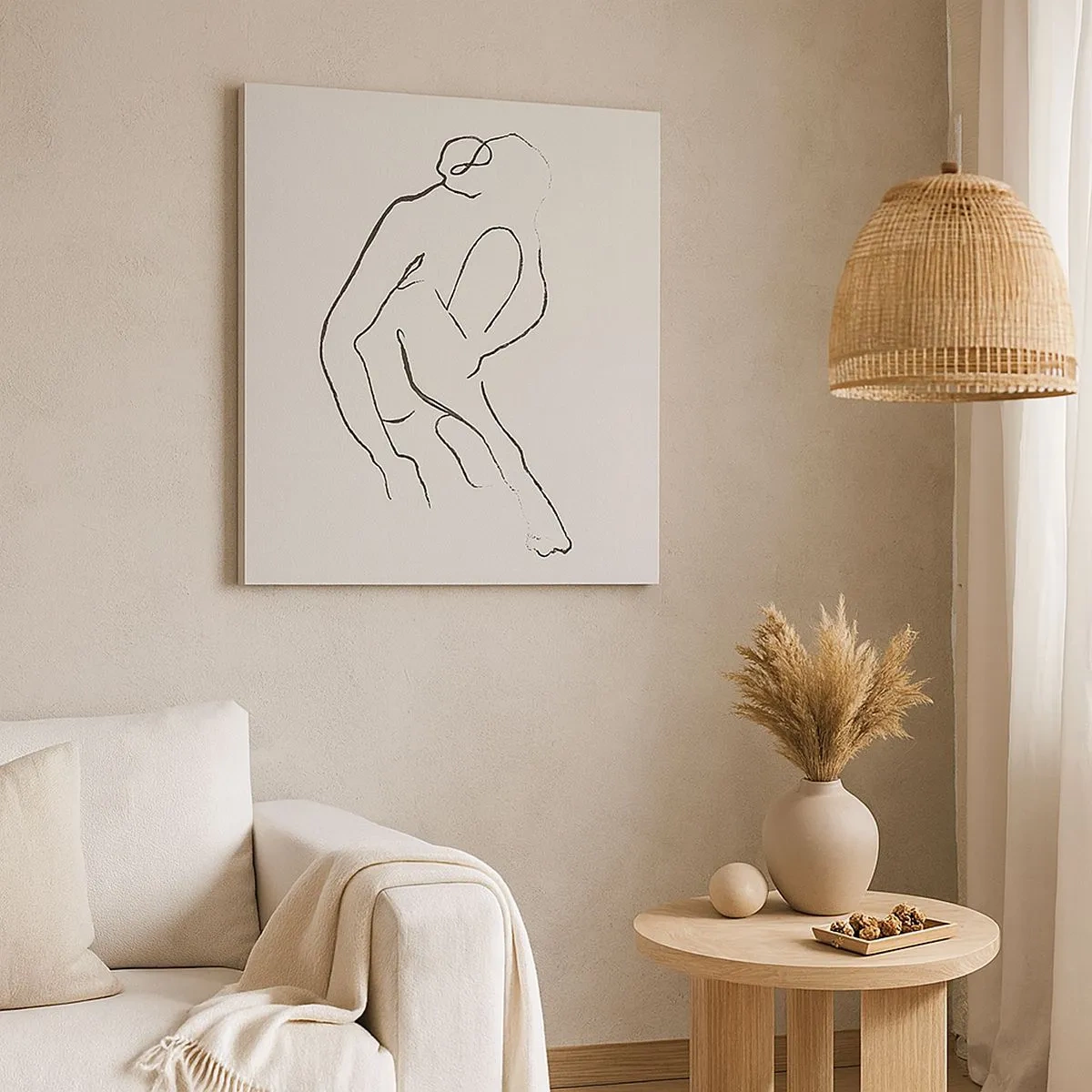 Obraz na plátně - Intimní skica - 30x30 cm