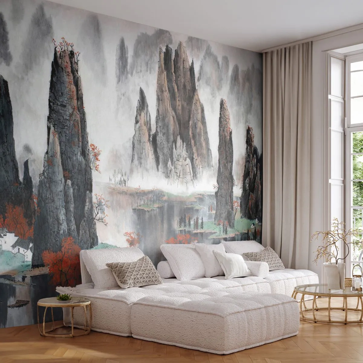 Fototapeta Samolepicí Deluxe Sticker - Mocní strážci - Abstrakce, Fantazie, Krajina - 250x175 cm