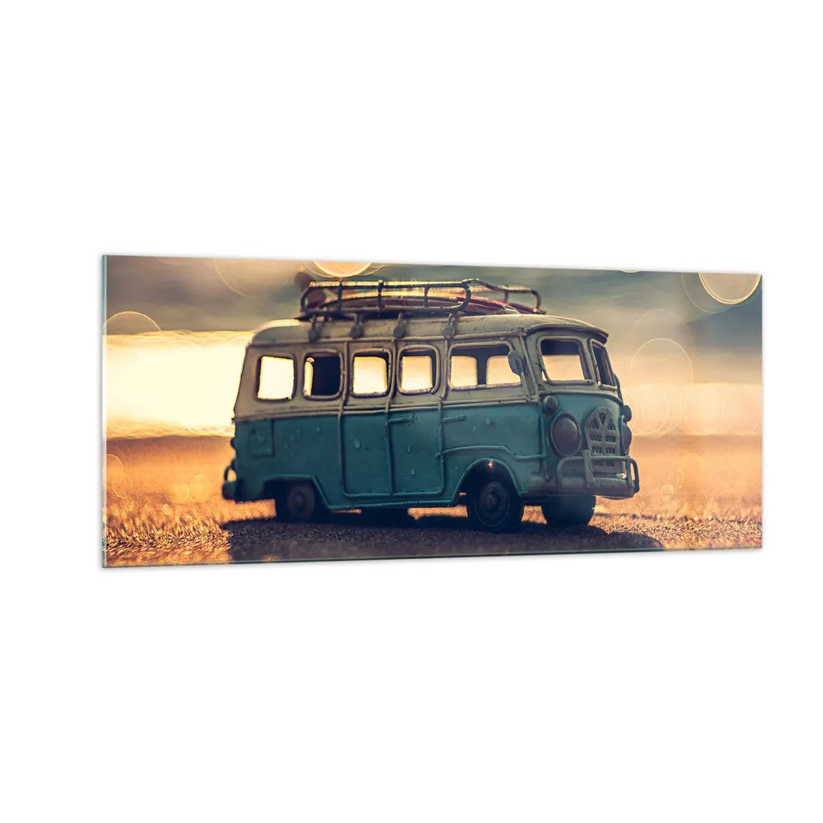 Obraz na skle - Konec bůžků: peněz a práce - 100x40 cm