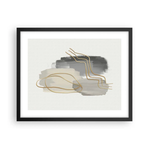 Plakát v černém rámu - Trvání a pohyb - 50x40 cm
