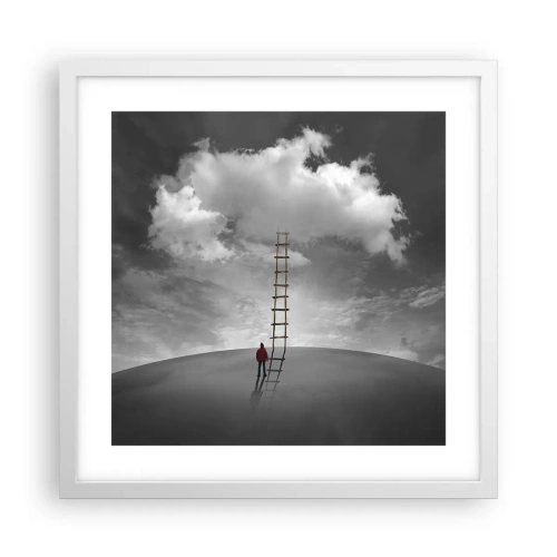 Plakát v bílém rámu - Všechno je možné - 40x40 cm