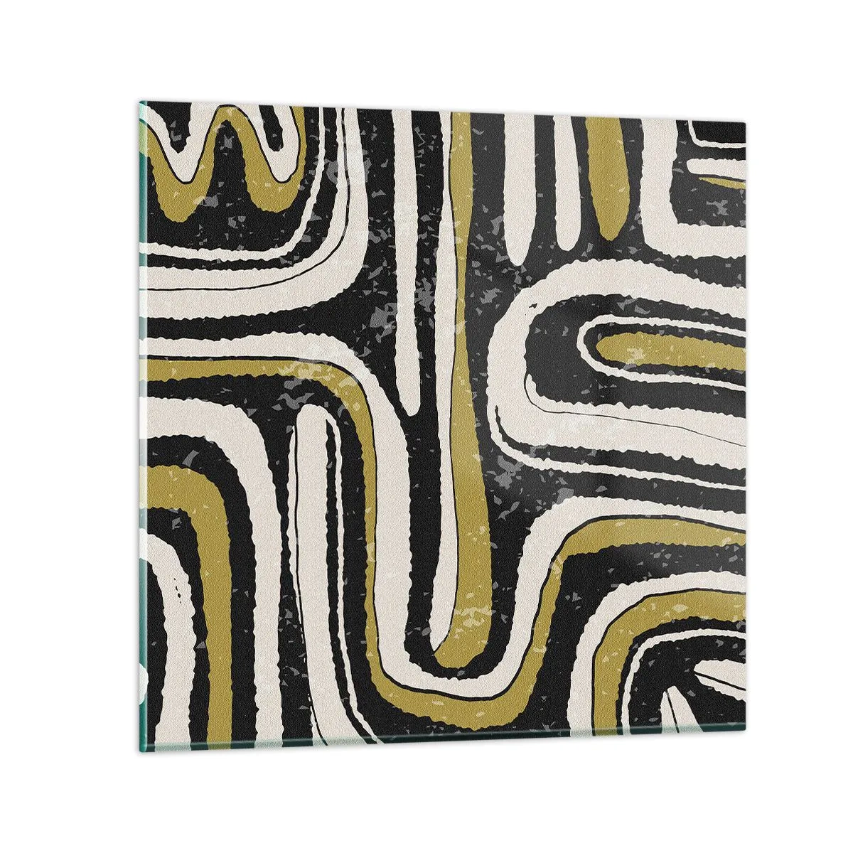 Obraz na skle - Kompozice: trakty a uličky - 50x50 cm