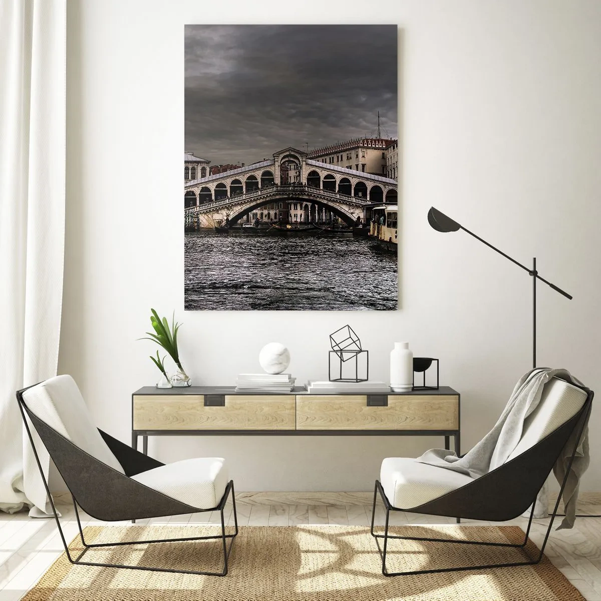 Obraz na skle - Slib benátského večera - 50x70 cm