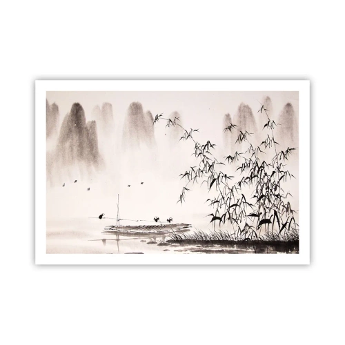 Plakát - Klid rýžových polí - 91x61 cm