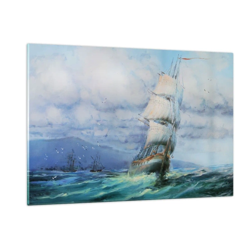 Obraz na skle - Šťastnou cestu - 120x80 cm