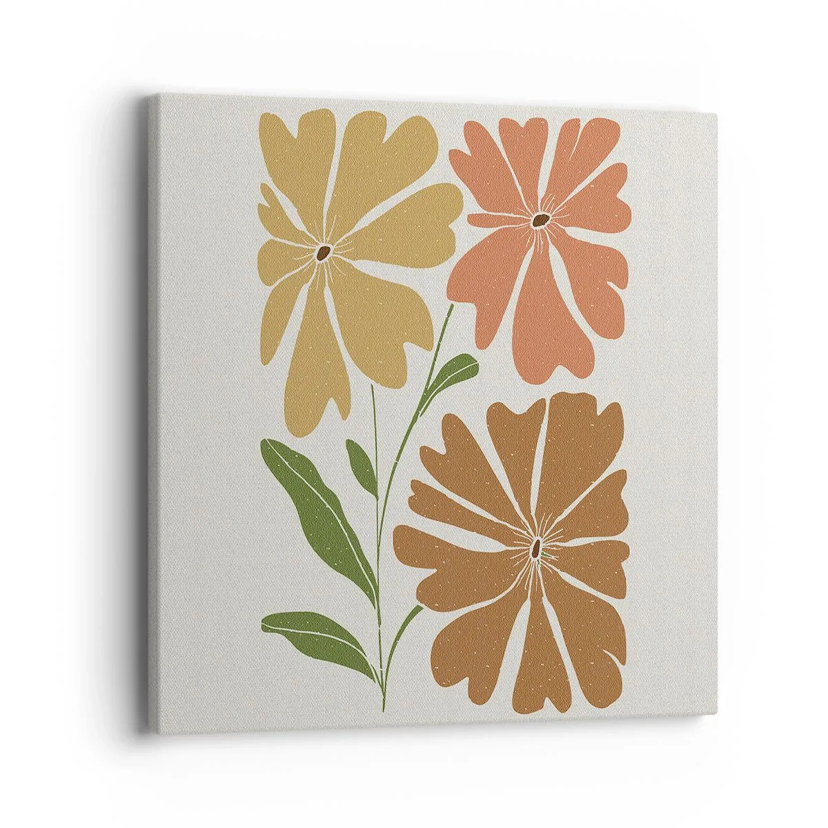 Obraz na plátně - Příroda a geometrie - 40x40 cm