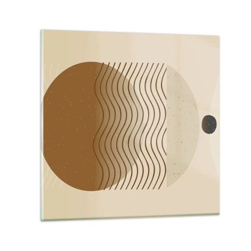 Obraz na skle - O původu geometrických obrazců - 40x40 cm