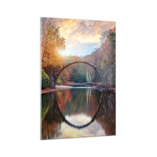 Obraz na skle - Za zrcadlem - 70x100 cm