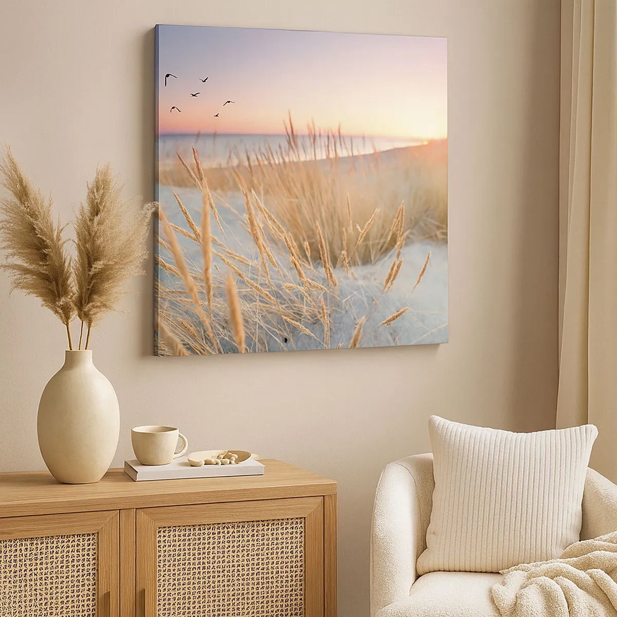 Obraz na plátně - Baltská ukolébavka - 30x30 cm