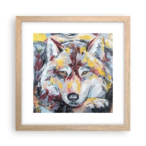 Plakát v rámu světlý dub - Klid mezi blízkými - 30x30 cm