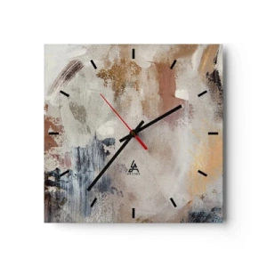 Nástěnné hodiny - Mlhavá abstrakce - 40x40 cm