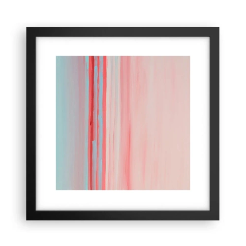 Plakát v černém rámu - Abstrakce za úsvitu - 30x30 cm