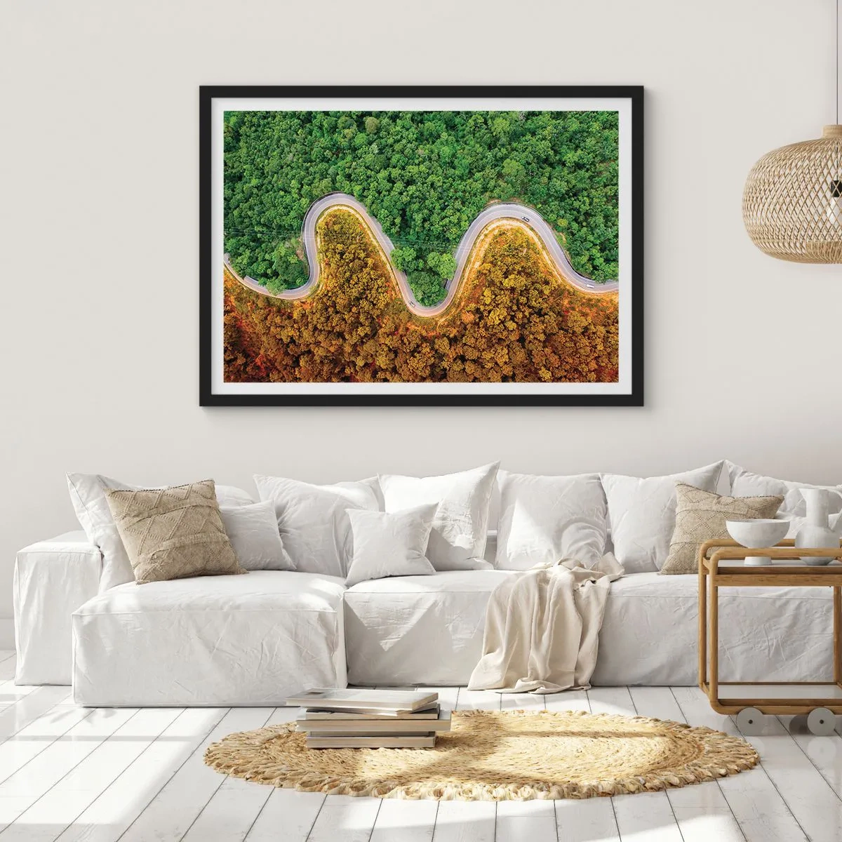 Plakát v černém rámu - Hranice a průlomy - 100x70 cm