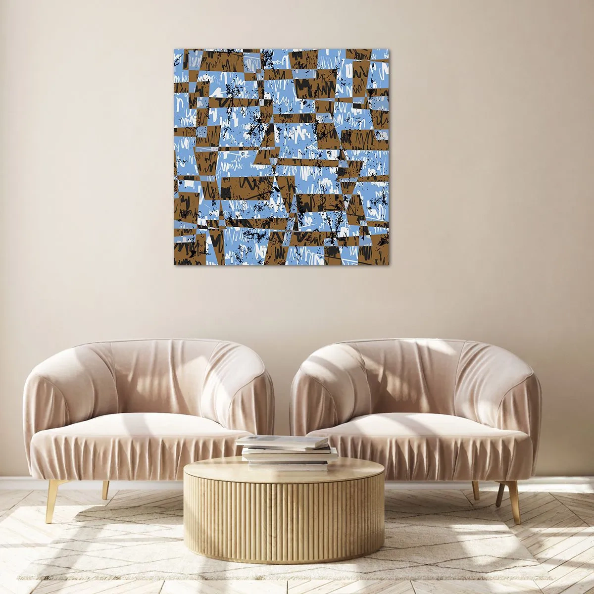 Obraz na skle - Nelidová vystřihovánka - 70x70 cm