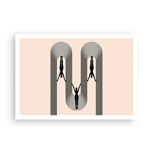 Plakát - Vzhůru nohama - 100x70 cm