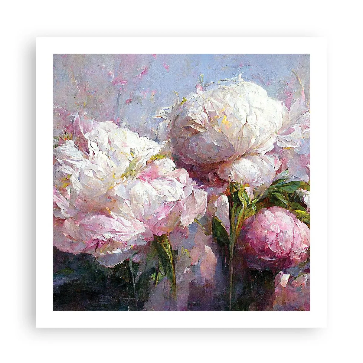 Plakát - Kytice překypující životem - 60x60 cm