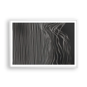 Plakát v bílém rámu - Rytmus a přízvuk - 100x70 cm