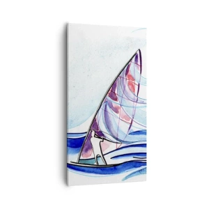 Obraz na plátně - S větrem v rytmu vln - 55x100 cm