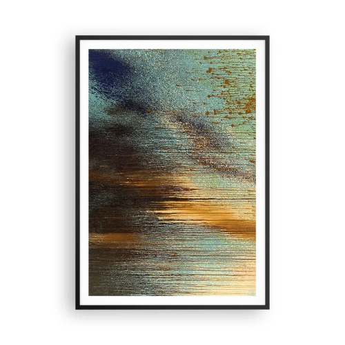 Plakát v černém rámu - Nenáhodná barevná kompozice - 70x100 cm
