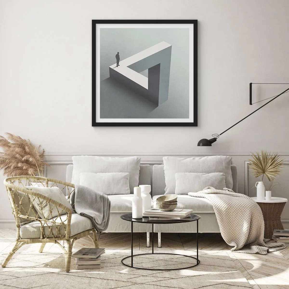 Plakát v černém rámu - A přece je to možné - 60x60 cm