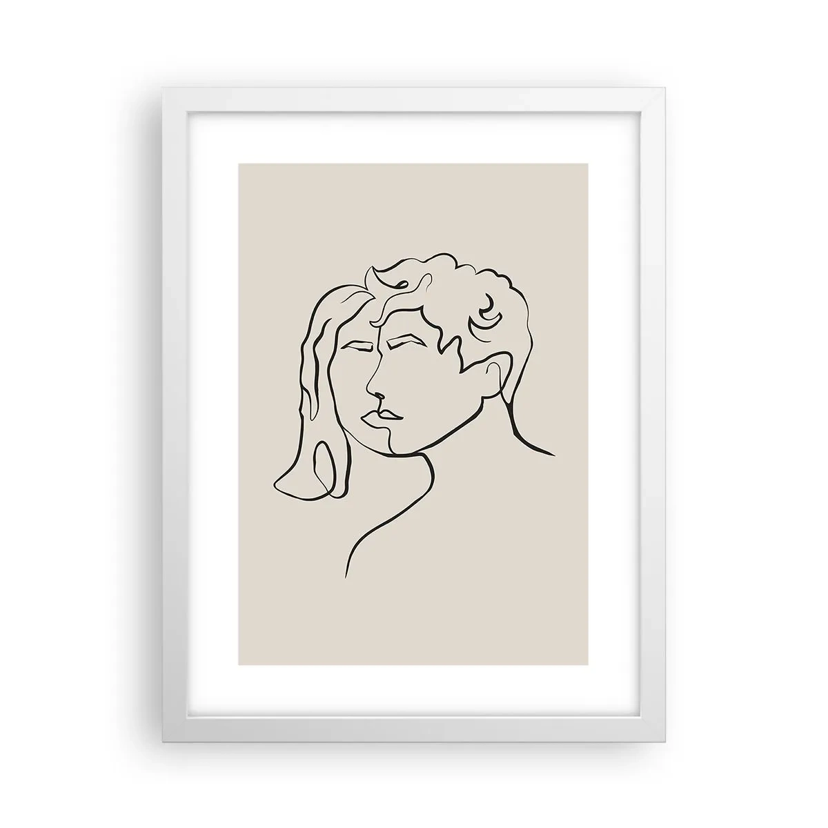 Plakát v bílém rámu - A byla jednota - 30x40 cm