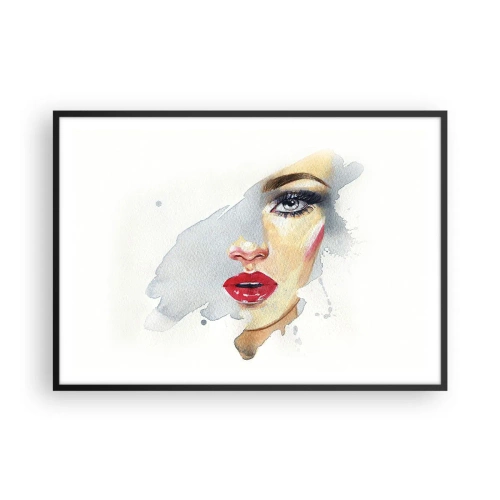 Plakát v černém rámu - Odraz v kapce vody - 100x70 cm