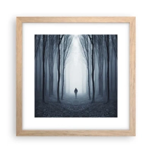 Plakát v rámu světlý dub - A všechno jednoduché a jasné - 30x30 cm