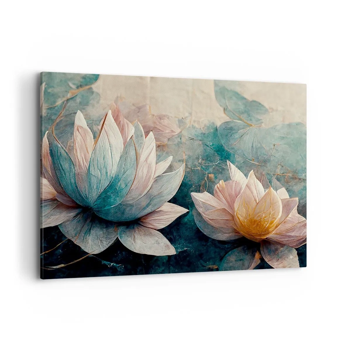 Obraz na plátně - Hvězdy a jezero - 120x80 cm