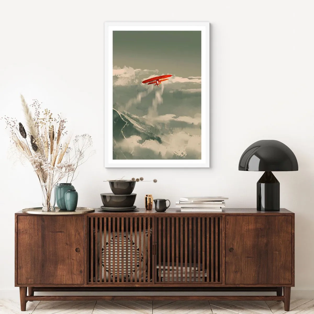 Plakát v bílém rámu - Nebojácný průkopník - 30x40 cm