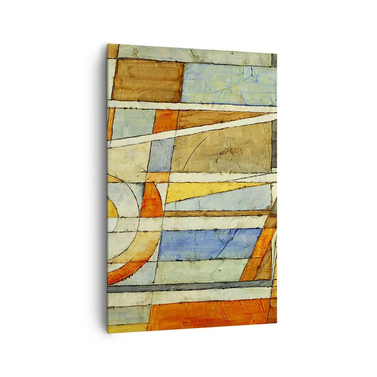 Obraz na plátně - Kubismus na stavbě - 80x120 cm