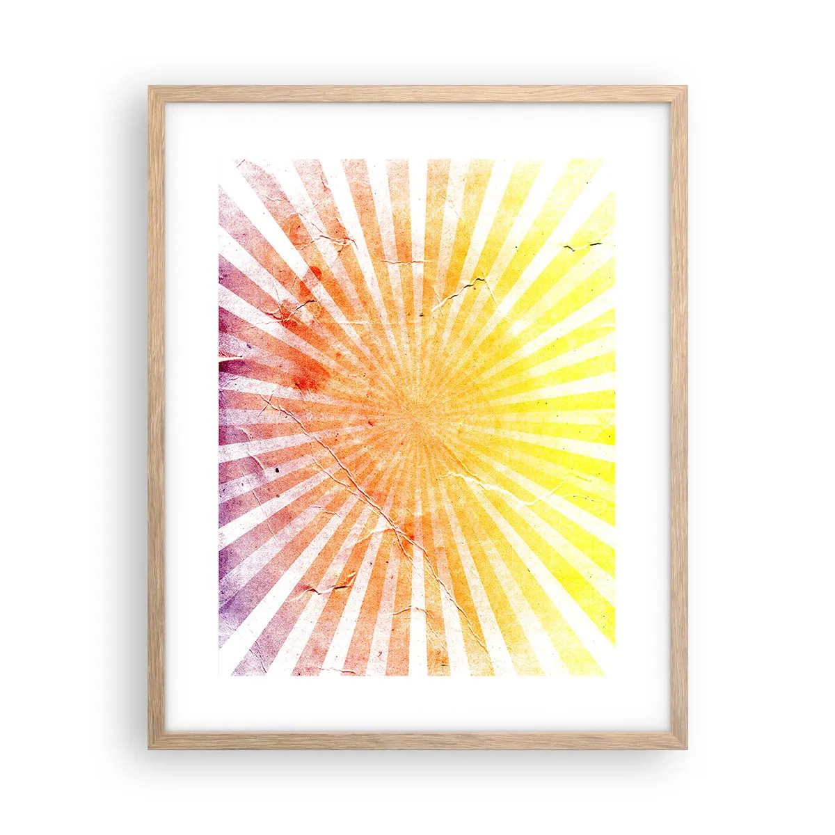 Plakát v rámu světlý dub - Východy a západy - 40x50 cm