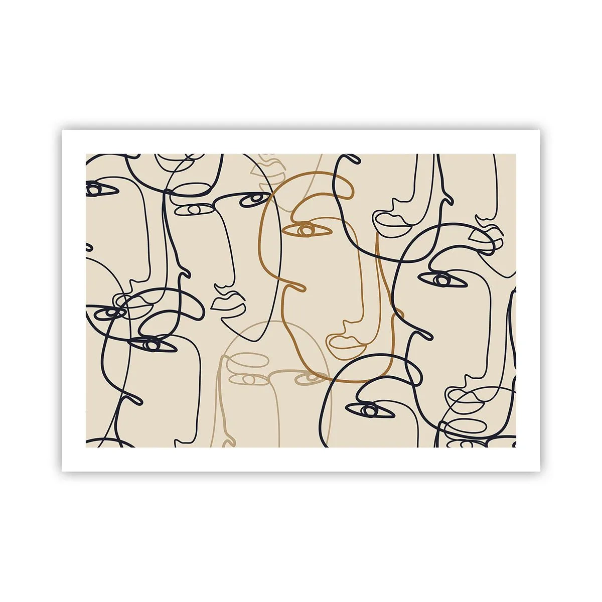 Plakát - Portrét znásobený - 70x50 cm