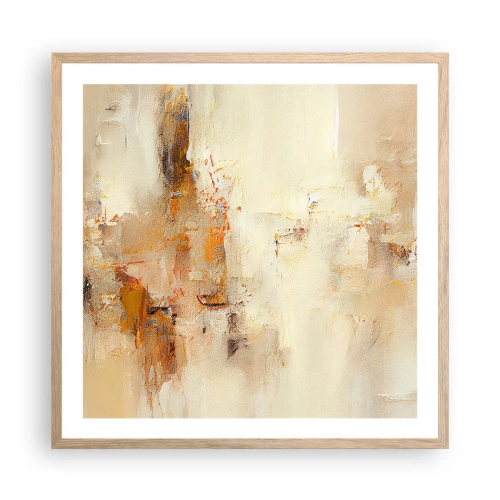 Plakát v rámu světlý dub - Duše jantaru - 60x60 cm