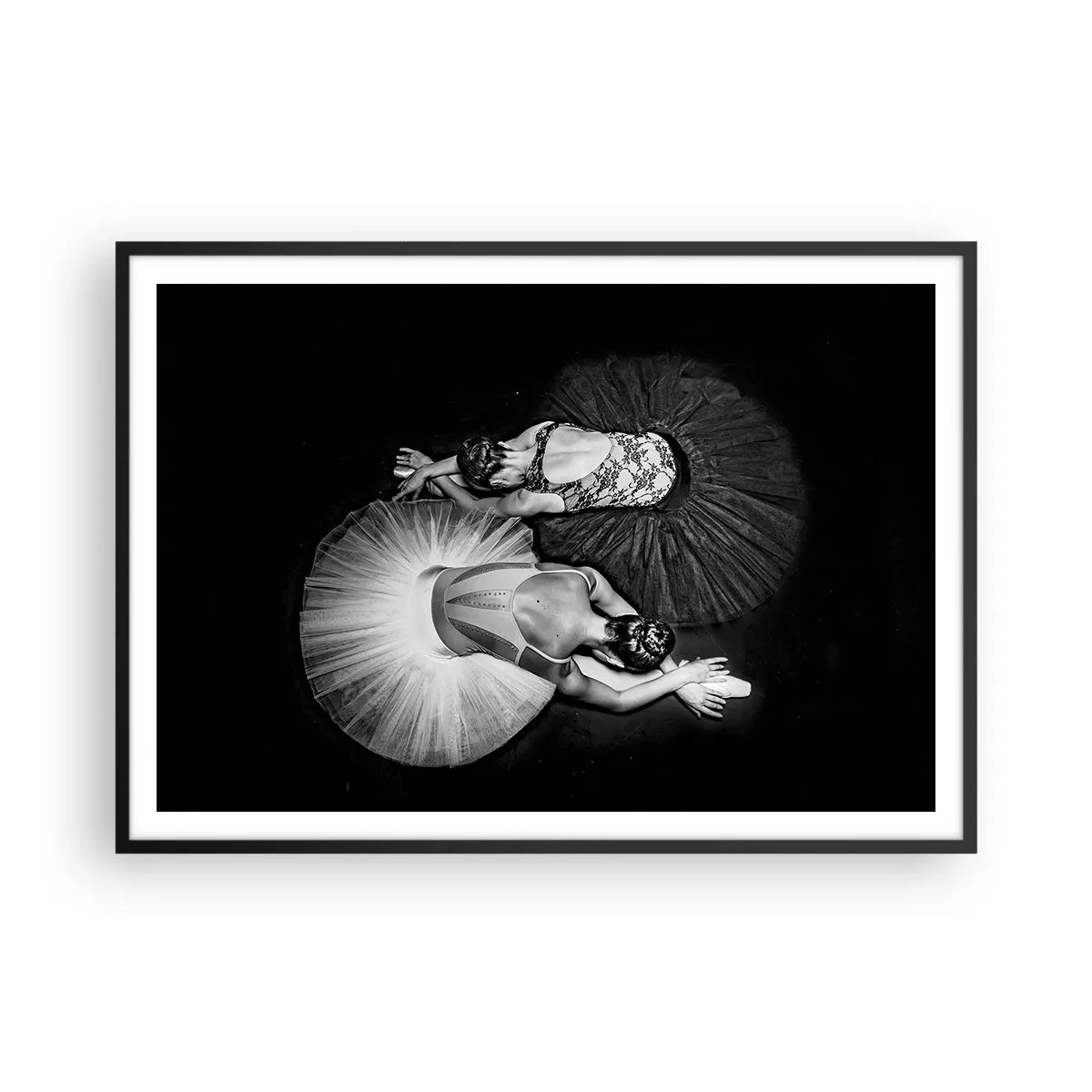 Plakát v černém rámu - Jin a jang – dokonalá rovnováha - 100x70 cm