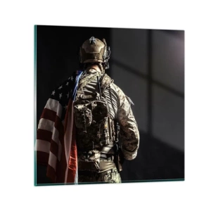 Obraz na skle - Právě proto - 50x50 cm