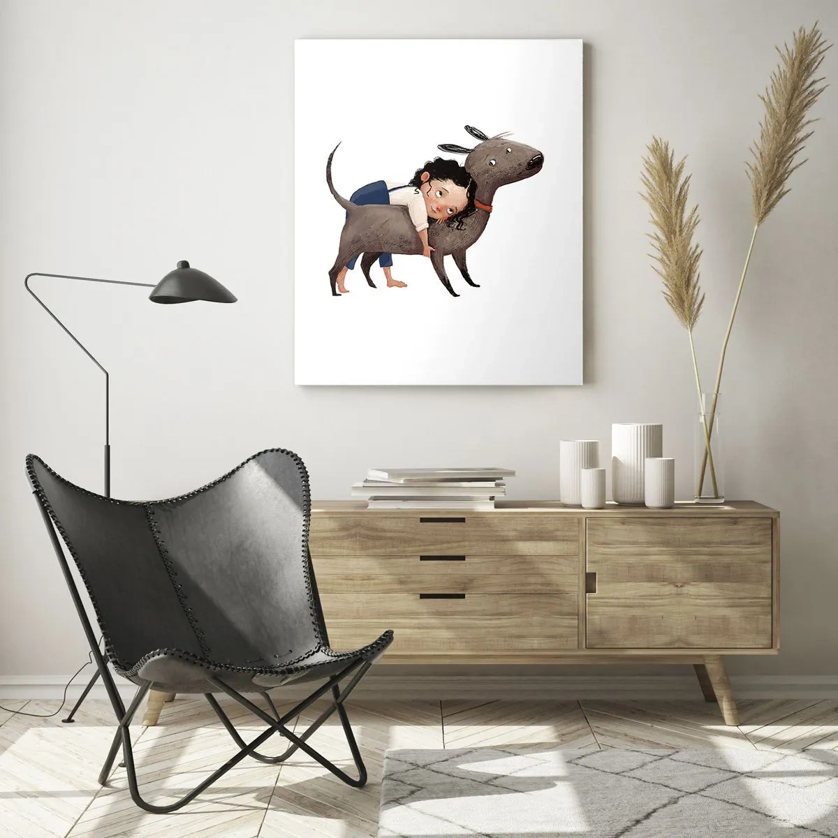 Obraz na skle - Nejlepší přátelé - 50x70 cm