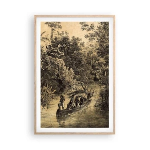 Plakát v rámu světlý dub - Výlet ke zdroji - 61x91 cm