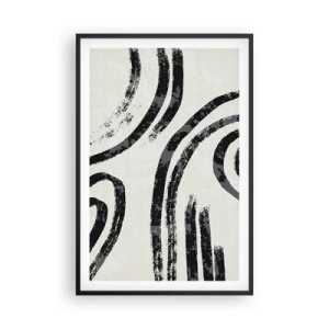 Plakát v černém rámu - Napůl zastavený - 61x91 cm