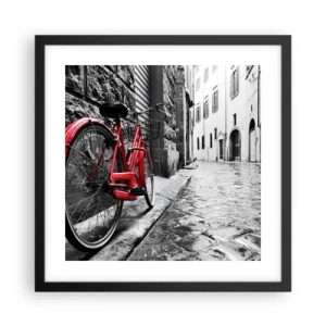 Plakát v černém rámu - Skutečná krása nestárne - 40x40 cm