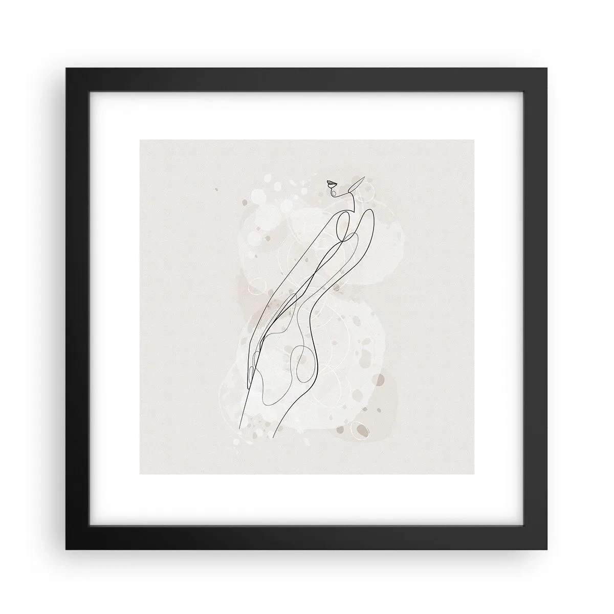 Plakát v černém rámu - Zabloudit pohledem - 30x30 cm