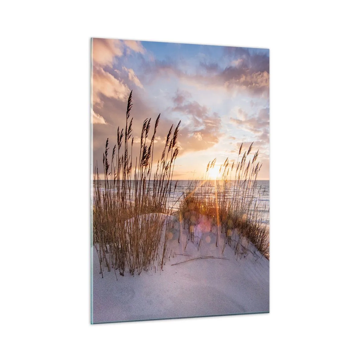 Obraz na skle - Rozloučení se sluncem a větrem - 50x70 cm