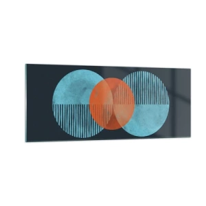 Obraz na skle - Symetrická kompozice - 100x40 cm