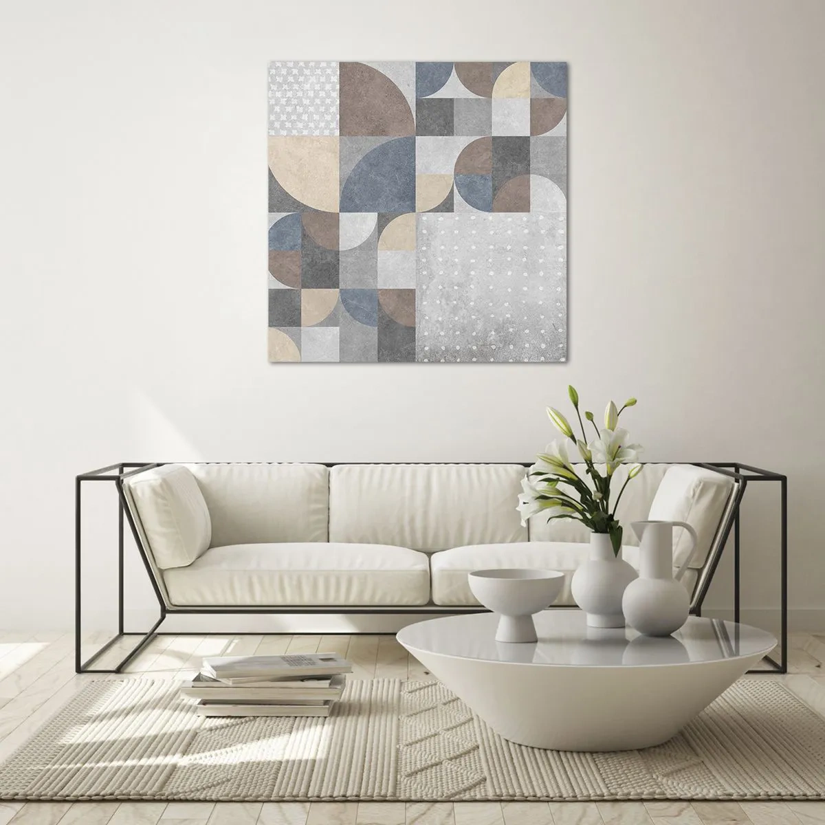 Obraz na skle - Keramická fantazie - 70x70 cm