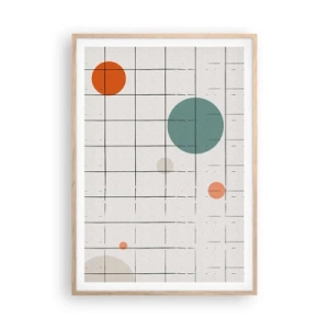 Plakát v rámu světlý dub - V pasti. My nebo ony? - 70x100 cm