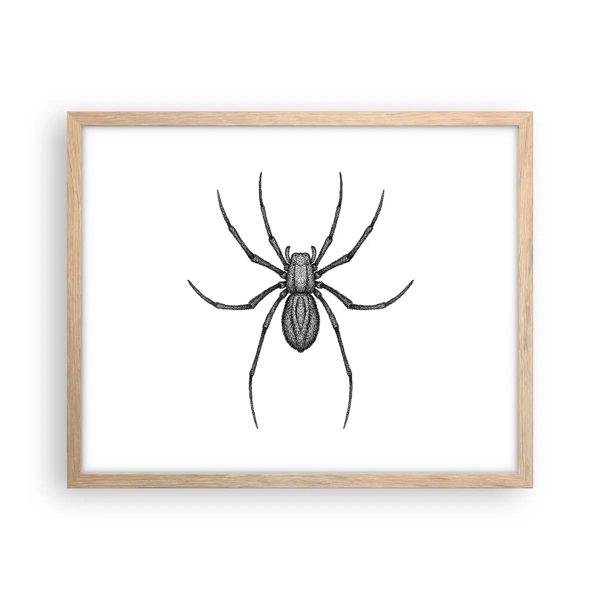 Plakát v rámu světlý dub - Znepokojivá přesnost - 50x40 cm