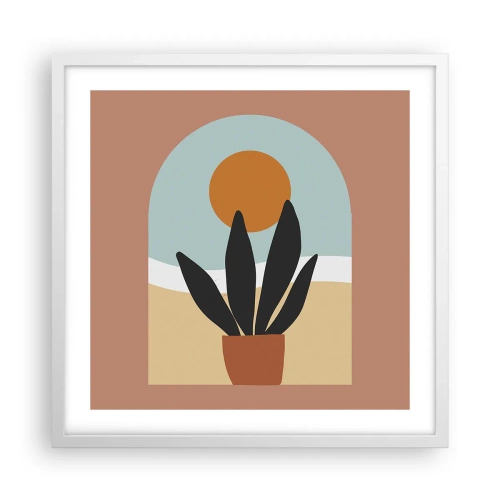 Plakát v bílém rámu - Malé radosti - 50x50 cm